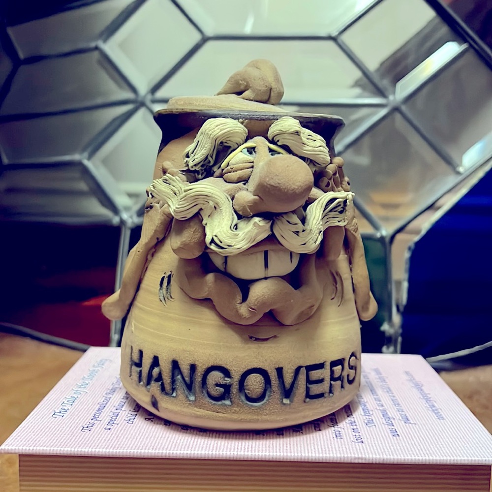 Handmade Pottery Jar “Hangovers”